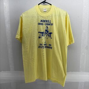 Morrill Cross Country 1979 1980 1981 State Champs Shirt Nebraska Mens Size L